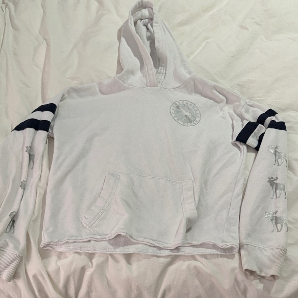 Abercrombie Kids White Hoodie